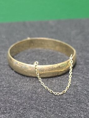 Vintage Forstner Gold Filled Hinged Bangle Bracelet